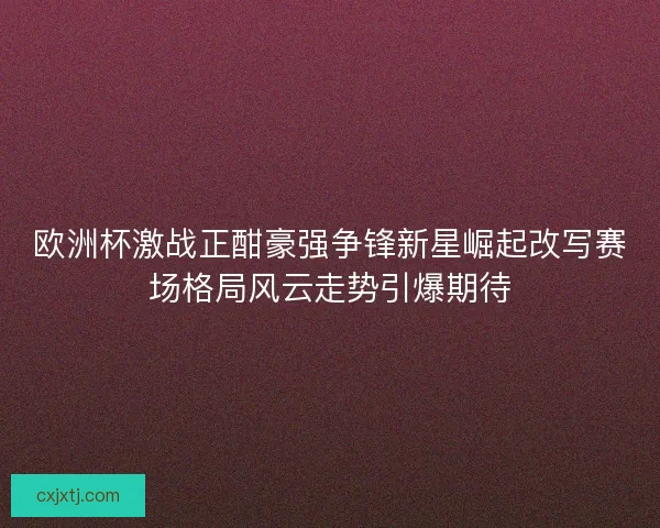 欧洲杯激战正酣豪强争锋新星崛起改写赛场格局风云走势引爆期待